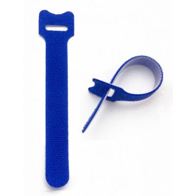 Стяжка кабельная на липучке Hyperline WASN, открывающаяся, 15 мм Ш, 150 мм Д, 10 шт, материал: полиамид тканное плетение, цвет: синий