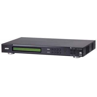Переключатель KVM Aten, портов: 4 х HDMI (Type A), 44х153х437,2 мм (ВхШхГ), USB, RS232, True 4K, цвет: чёрный