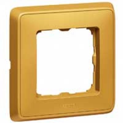 Рамка Legrand Valena, 1 пост, 58х51 мм (ВхШ), плоская, горизонтальная, цвет: матовое золото (LEG.770301)