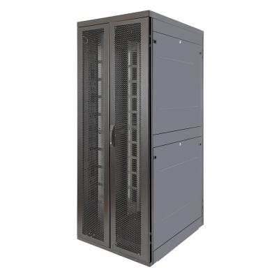 Шкаф серверный напольный Eurolan Rackcenter D9000, IP20, 48U, 2320х750х1200 мм (ВхШхГ), дверь: двойная распашная, перфорация, боковая панель: сплошная