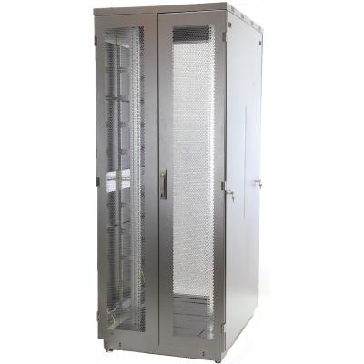 Шкаф серверный напольный Eurolan S3000, IP20, 47U, 2250х600х800 мм (ВхШхГ), дверь: двойная распашная, перфорация, боковая панель: сплошная, разборный,