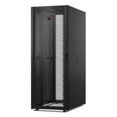 Шкаф серверный напольный APC NetShelter SX, IP20, 42U, 1991х750х1200 мм (ВхШхГ), дверь: перфорация, боковая панель: сплошная съемная, разборный, цвет: