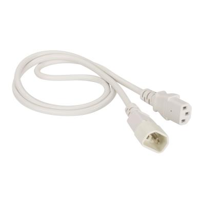 Шнур для блока питания Lanmaster, IEC 60320 С13, вилка IEC 320 C14, 1 м, 10А, цвет: белый