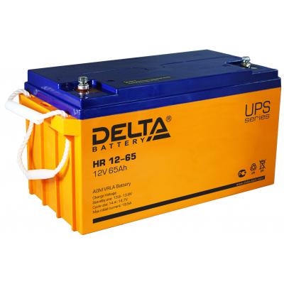 Аккумулятор для ИБП Delta Battery HR, 179х167х350 мм (ВхШхГ),  Необслуживаемый свинцово-кислотный,  12V/65 Ач, цвет: оранжевый, (HR 12-65)