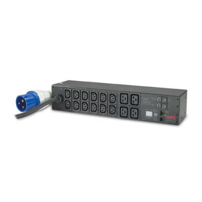 Блок розеток APC, IEC 60320 С13 х 12, IEC 60320 С19 х 4, вход IEC 320 C13, шнур 3,66 м, 88мм 32А, чёрный