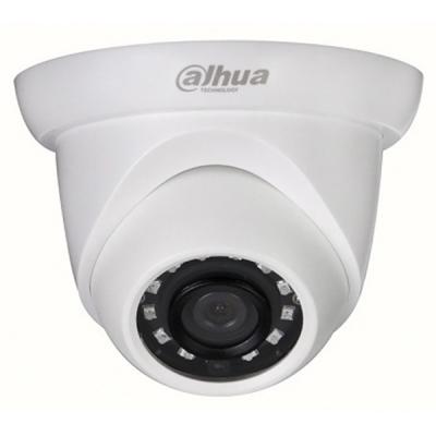 Сетевая IP видеокамера Dahua, купольная, помещ./улица, 1 Мп, 1/4’, 1280x720, 25к/с, ИК-фильтр, цв: 0,5лк, объе-в: 2,8мм, DH-IPC-HDW1020SP-0280B-S3