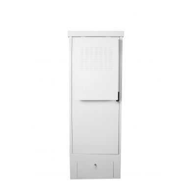 Шкаф уличный всепогодный укомплектованный напольный ЦМО ШТВ-1, IP55, 36U, 1840х700х900 мм (ВхШхГ), дверь: металл, цвет: серый, (ШТВ-1-36.7.9-К3АА-ТК)