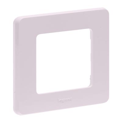 Рамка Legrand INSPIRIA, 1 пост, 84х84х10 мм (ВхШхГ), плоская, универсальная, цвет: розовый (LEG.673934)