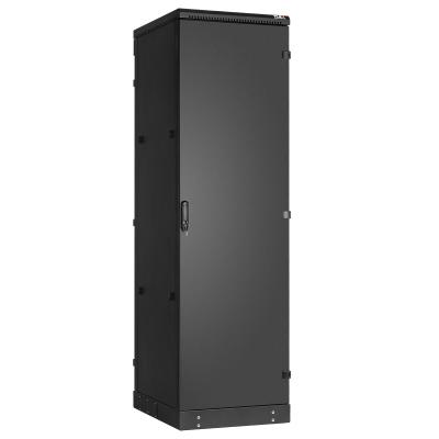 Шкаф телекоммуникационный напольный TLK Indystry, IP54, 42U, 2105х600х800 мм (ВхШхГ), дверь: металл, боковая панель: сплошная, разборный, цвет: чёрный