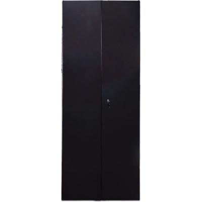 Дверь (к шкафу) TWT, 47U, 600 мм Ш, комплект 2 шт, для шкафов, передняя - металл, задняя - металл, цвет: чёрный