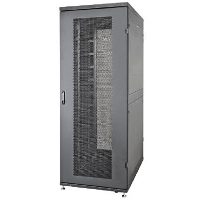 Шкаф серверный напольный Eurolan Rackcenter D9000, IP20, 42U, 1955х750х1000 мм (ВхШхГ), дверь: перфорация, боковая панель: сплошная, сварной, цвет: чё