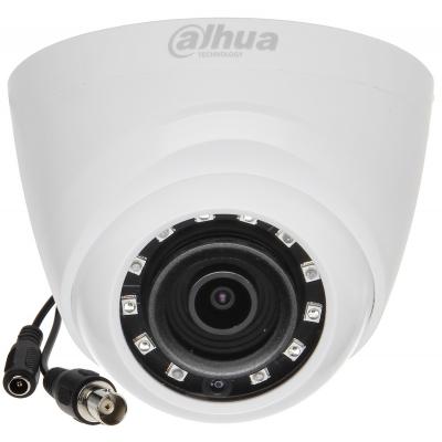 Видеокамера HDCVI Dahua, купольная, помещ./улица, 4 Мп, 1/3’, 2688×1520, 25к/с, ИК-фильтр, цв: 0,03лк, объе-в: 2,8мм, DH-HAC-HDW1400MP-0280B