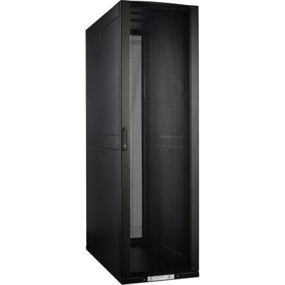 Шкаф серверный напольный Lanmaster DC, 42U, 1992х600х1070 мм (ВхШхГ), дверь: перфорация, боковая панель: без панели, разборный, цвет: чёрный
