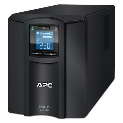 ИБП APC Smart-UPS C, 2000ВА, линейно-интерактивный, напольный, 170х440х216 (ШхГхВ), 230V,  однофазный, Ethernet, (SMC2000I)