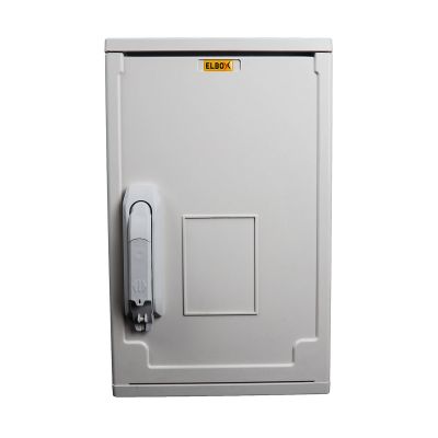 Шкаф электротехнический настенный Elbox EP, IP44, 400х400х250 мм (ВхШхГ), дверь: пластик, полиэстер, цвет: серый
