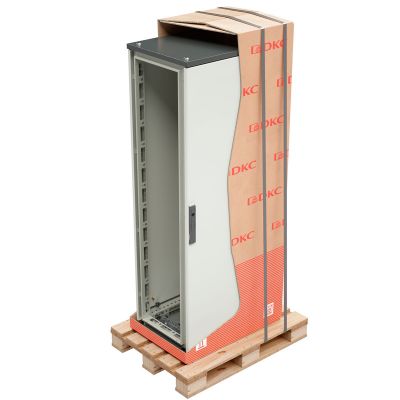 Шкаф электротехнический напольный DKC CQE, IP55, 1800х800х400 мм (ВхШхГ), дверь: металл, цвет: серый