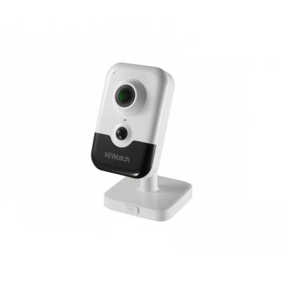 Сетевая IP видеокамера HiWatch, фиксированная, помещение, 2Мп, 1/2,7’, 1920х1080, ИК, цв:0,028лк, об-в:4мм, DS-I214W(B) (4 mm)