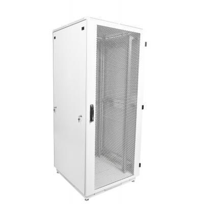 Шкаф серверный напольный ЦМО ШТК-М, IP20, 42U, 2030х800х800 мм (ВхШхГ), дверь: перфорация, боковая панель: сплошная съемная, цвет: серый