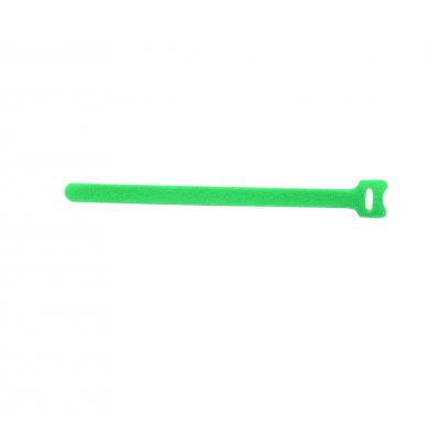 Стяжка кабельная Eurolan Velcro, открывающаяся, 12 мм Ш, 210 мм Д, 10 шт, цвет: зелёный