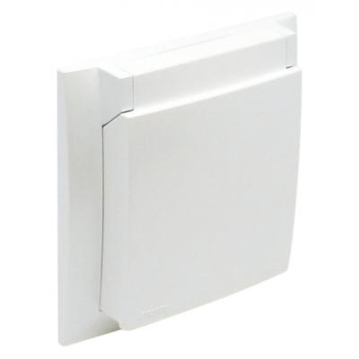 Рамка Efapel Logus90, 1 пост, 45х45 мм (ВхШ), плоская, универсальная, цвет: белый (90961 TBR)