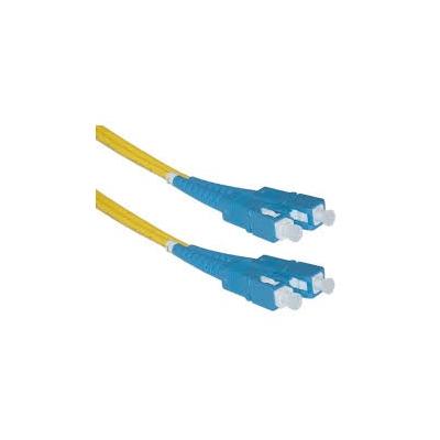 Комм. шнур оптический NTSS Tight Buffer, Duplex SC/SC, OS2 9/125, PVC, 1м, цвет: жёлтый