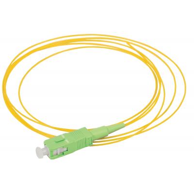 Пигтейл ITK, SC/UPC, OS2 9/125, Simplex, LSZH, 1,5м, зелёный хвостовик, цвет: жёлтый