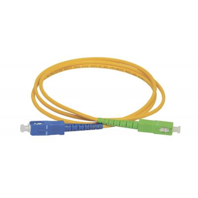 Комм. шнур оптический ITK, Simplex SC/SC (APC/UPC), OS2 9/125, LSZH, 50м, синий/зеленый хвостовик, цвет: оранжевый