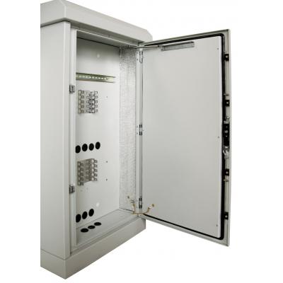Шкаф уличный всепогодный 12U (800х600), дверь металл 2шт., задняя стенка вентилируемая-05