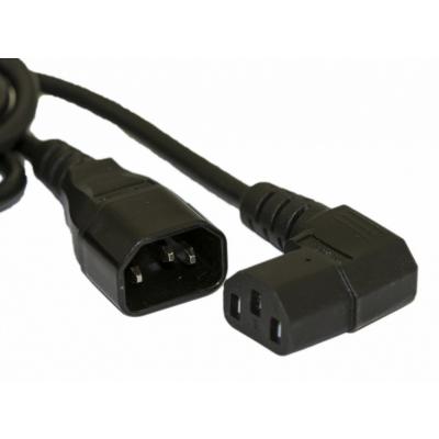 Шнур для блока питания Hyperline, IEC 320 C13, вилка C14, 1.8 м, 10А, провода 3 х 0,75 кв. мм, цвет: чёрный