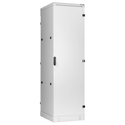 Шкаф телекоммуникационный напольный TLK Indystry, IP54, 24U, 1305х600х800 мм (ВхШхГ), дверь: металл, боковая панель: сплошная, разборный, цвет: серый