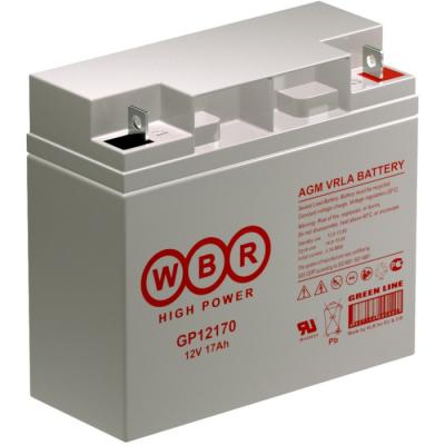 Аккумулятор для ИБП WBR GP, 167х76х181 мм (ВхШхГ),  необслуживаемый свинцово-кислотный,  12V/17 Ач, (GP12170 WBR)
