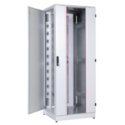 Шкаф телекоммуникационный напольный кроссовый 42U (800x800) дверь стекло,задняя металл,перфор.стенки-11