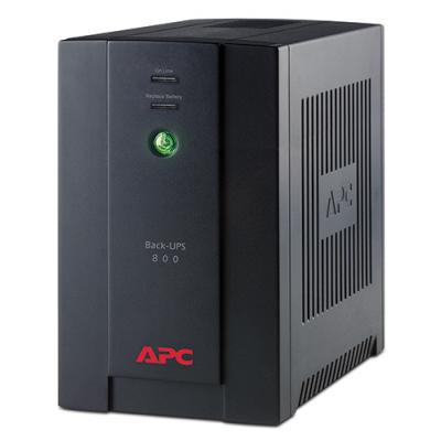 ИБП APC Back-UPS, 800ВА, линейно-интерактивный, напольный, 130х336х215 (ШхГхВ), 230V,  однофазный, (BX800CI-RS)