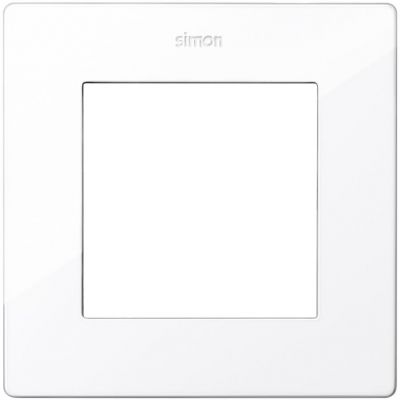 Рамка Simon Simon 24 Harmonie, 1 пост, 85х85 мм (ВхШ), плоская, универсальный, цвет: белый (2400610-030)
