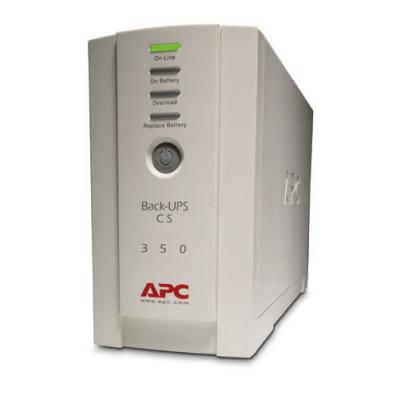 ИБП APC Back-UPS, 350ВА, линейно-интерактивный, напольный, 91х284х165 (ШхГхВ), 230V,  однофазный, (BK350EI)