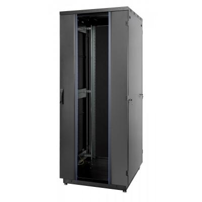 Дверь (к шкафу) Eurolan S3000, 47U, 2147х787х23 мм (ВхШхГ), стекло, цвет: чёрный