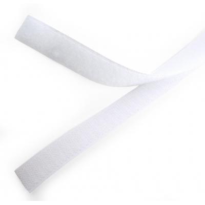 Лента липучая Eurolan Velcro, открывающаяся, 20 мм Ш, 1 600 мм Д, цвет: белый