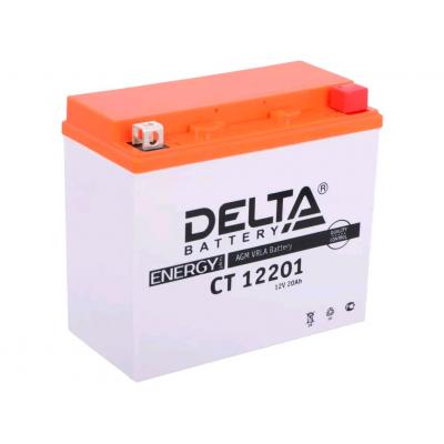 Аккумулятор для ИБП Delta Battery CT, 154х88х177 мм (ВхШхГ),  необслуживаемый свинцово-кислотный,  12V/20 Ач, (CT 12201)