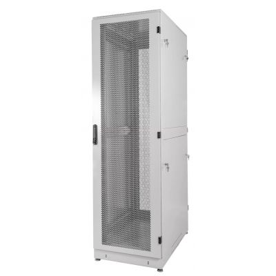 Шкаф серверный напольный ЦМО ШТК-М, IP20, 48U, 2315х600х1200 мм (ВхШхГ), дверь: перфорация, боковая панель: сплошная съемная, цвет: серый