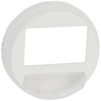 Лицевая панель Legrand Celiane, 70х58 мм (ВхШ), со световым указателем, цвет: белый, (LEG.068051)