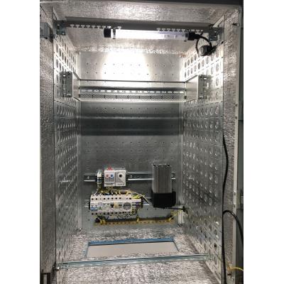 Шкаф уличный всепогодный укомплектованный настенный ЦМО ШТВ-Н, IP65, 9U, корпус: металл, 500х600х300 мм (ВхШхГ), цвет: зелёный мох