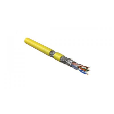 Кабель витая пара Hyperline SFUTP4-C5E-P26-IN-PVC, PVC, SF/UTP, кат. 5е, проводник Ø 0,48мм, 305м, тип прокладки: внутри зданий, цвет: жёлтый