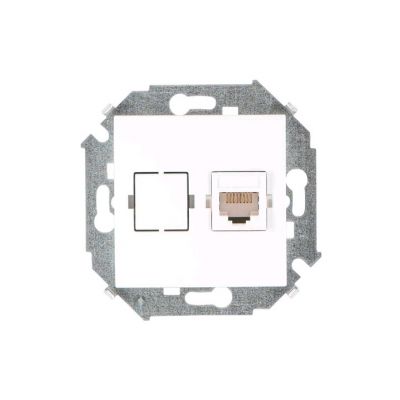 Розетка в сборе Simon Simon 15, 1x RJ45, IP20, кат. 5е, цвет: белый, (1591598-030)