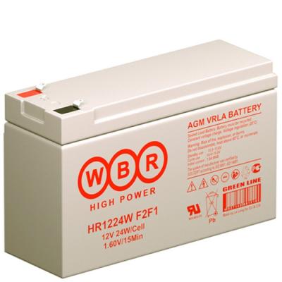 Аккумулятор для ИБП WBR HR, 97,5х51х151 мм (ВхШхГ) необслуживаемый свинцово-кислотный  12 V, (HR 1224W F2 WBR)