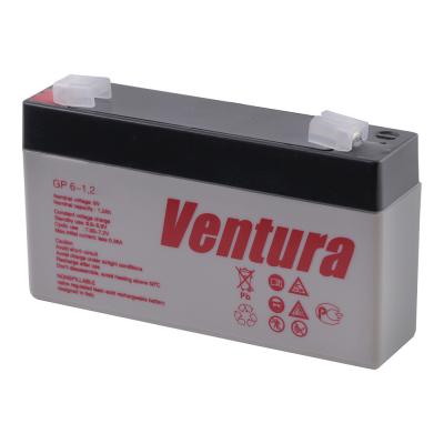Аккумулятор для ИБП Ventura GP, 52х98х25 мм (ВхШхГ),  Необслуживаемый свинцово-кислотный,  6V/1,2 Ач, цвет: серый, (GP 6-1,2)