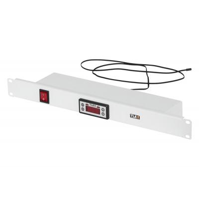 Панель TLK, без кабеля питания, 1U, 44,45х482х92 мм (ВхШхГ), для шкафов и стоек, цвет: серый