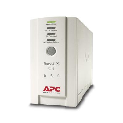 ИБП APC Back-UPS, 650ВА, линейно-интерактивный, напольный, 91х284х165 (ШхГхВ), 230V,  однофазный, (BK650EI)