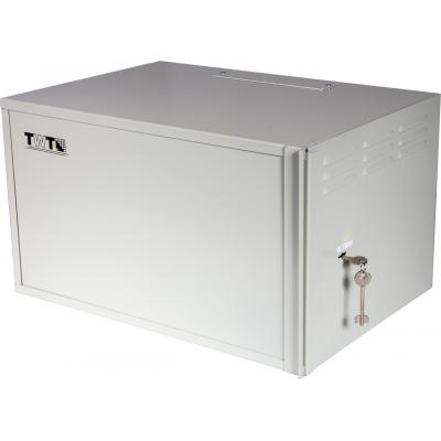 Шкаф телекоммуникационный настенный TWT, 6U, 600х450 мм (ШхГ), цвет: серый, (антивандальный) 