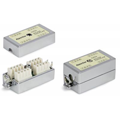 Проходной адаптер (coupler) Hyperline, RJ45, keystone, кат. 5е, экр., цвет: белый, Тип контактов - Dual IDC