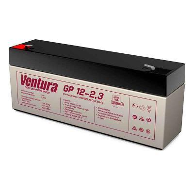 Аккумулятор для ИБП Ventura GP, 60х35х178 мм (ВхШхГ),  необслуживаемый свинцово-кислотный,  12V/12 Ач, цвет: серый, (GP 12-2,3)